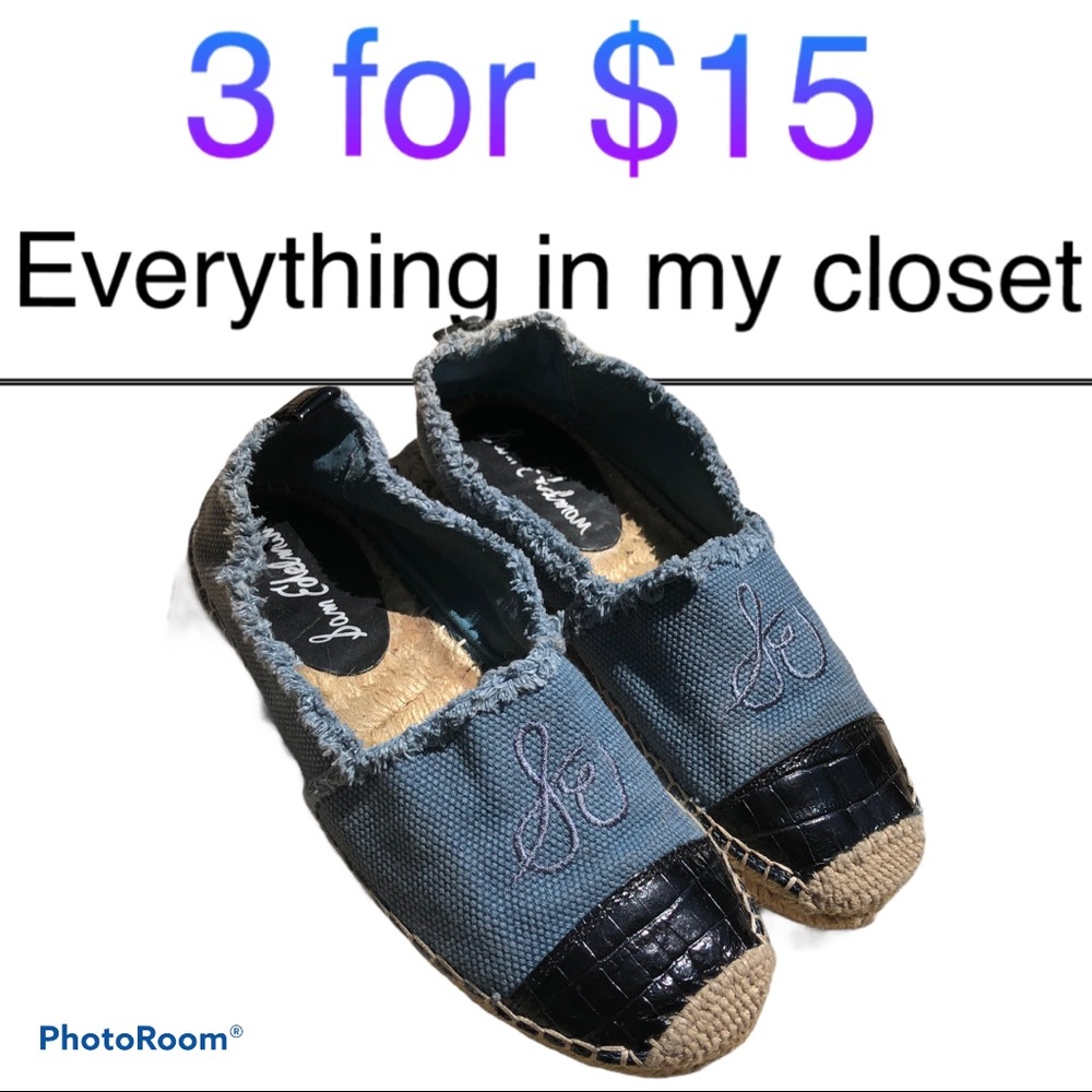 MUST BUNDLE Size 7 Sam Edelman Blue Espadrilles